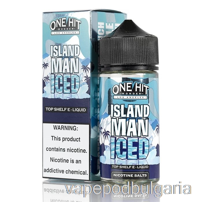 Vape 10000 Дръпки Island Man Iced - One Hit Wonder E-liquid - 100ml 3mg